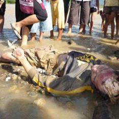 Yusrizal (29) warga Desa Blower, seorang mahasiswa STIK Banda Aceh, Minggu (14/6) ditemukan tewas di sungai Alas di Desa Pedesi, Kecamatan Bambel, Agara. Korban merupakan mahasiswa yang melakukan riset orang utan di Ketambe Agara.SERAMBI/ASNAWI
